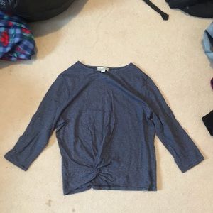 blue stripe top